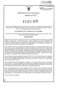Decreto 2564 del 31 de Diciembre de 2015