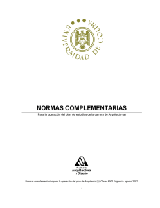 normas complementarias - Coordinación General de Tecnologías