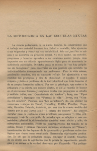 LA METODOLOGIA EN LAS ESCUELAS MIXTAS