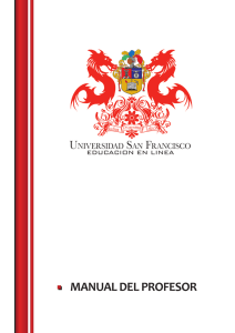 Manual del Profesor - Universidad San Francisco de Quito