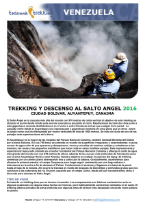 trekking y descenso al salto angel 2016