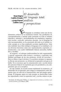 El desarrollo del lenguaje total: análisis y perspectivas