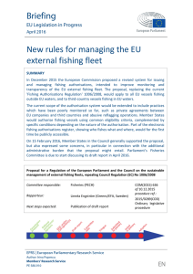 New rules for managing the EU external fishing fleet