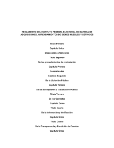 Reglamento del Instituto Federal Electoral en Materia de