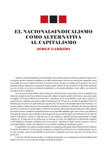 El nacionalsindicalismo como alternativa al