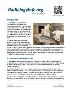 Mielografía - RadiologyInfo.org
