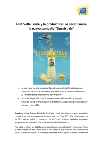 Font Vella Levité y la productora Los Pérez lanzan la nueva