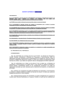 decreto supremo n&ordm; 040-2008-mtc - Ministerio de Transportes y