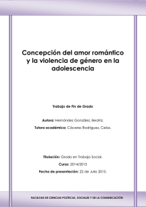 Concepción del amor romántico y la violencia de género en la