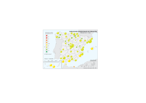 VARIACIONES PORCENTUALES DE POBLACIÓN