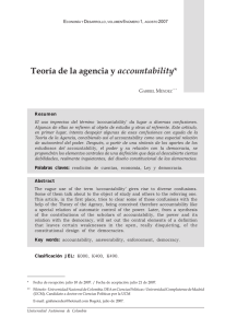 Teoría de la agencia y accountability*