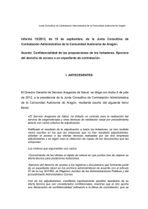 Informe 15/2012 - Gobierno de Aragón