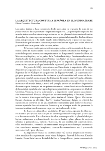 LA ARQUITECTURA CON FIRMA ESPAÑOLA EN EL