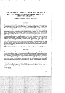 Evaluación de la mortalidad de peces tras su paso por turbinas