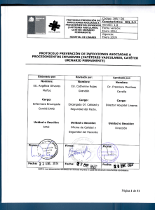 INFECCIONES ASOCIADAS A car39ter`st`ca: GCL 3`3