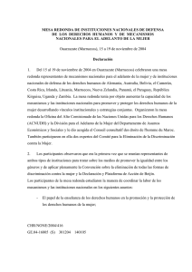 mesa redonda de instituciones nacionales de defensa de los