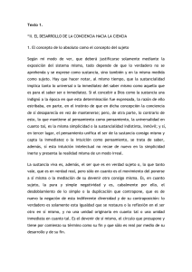 Texto 1. “II. EL DESARROLLO DE LA CONCIENCIA