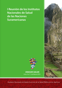 I Reunión de los Institutos Nacionales de Salud de las