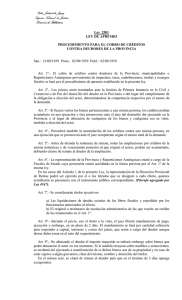 Ley de Apremio - Poder Judicial de Jujuy