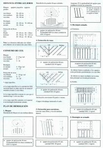 El nivel de extracción se puede establecer con la perforación de un