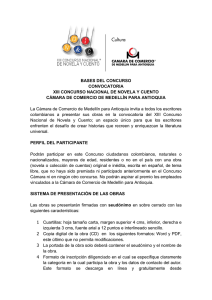 las bases del Concurso - Cámara de Comercio de Medellín