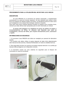 Manual de uso Microtomo LEICA RM2255