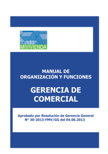gerencia de comercial - Portal del Estado Peruano