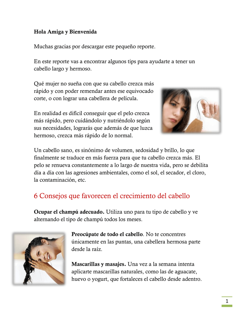 Mascarilla para que crezca el cabello rapido