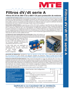 Filtros dV/dt serie A