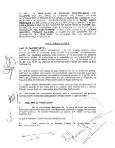 contrato de prestación de servicios profesionales que celebran, por