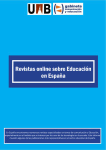 Informe revistas educación españa