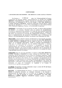 Convenio Sol Aguila - Municipalidad de Osorno