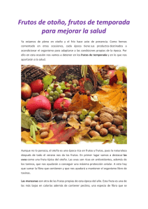 Frutos de otoño, frutos de temporada para mejorar la salud