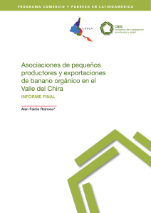 Asociaciones de pequeños productores y exportaciones de banano