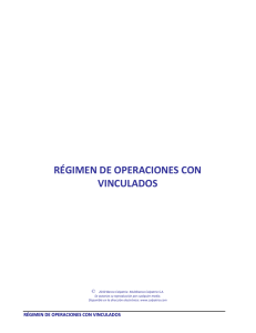 Régimen de Operaciones con Vinculados