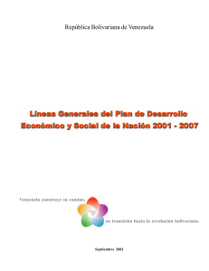 Lineas Generales del Plan de Desarrollo Económico y Social de la