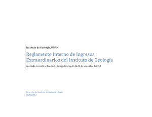 Reglamento de Ingresos extraordinarios