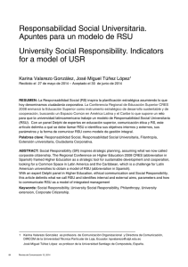 Responsabilidad Social Universitaria. Apuntes para un modelo de