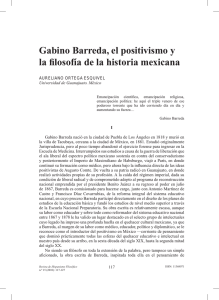 pdf Gabino Barreda, el positivismo y la filosofía de la historia