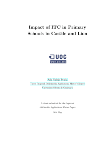 Impact of ITC in primary schools in Castile and Lion