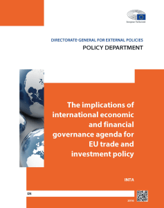 The implications of international economic and financial governance