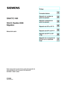 WinCC flexible 2008 Migration - Siemens Industry Online Support