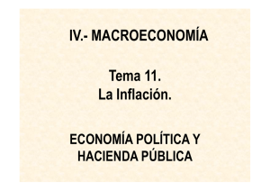 Tema 11. La Inflación. IV.
