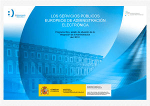 los servicios públicos europeos de administración electrónica