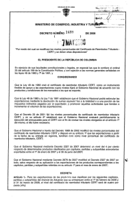 Decreto 1499 de 2008 - Ministerio de Comercio, Industria y Turismo