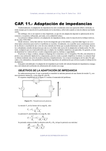 CAP. 11.- Adaptación de impedancias