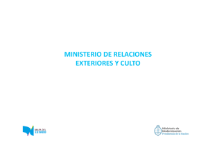 MINISTERIO DE RELACIONES EXTERIORES Y