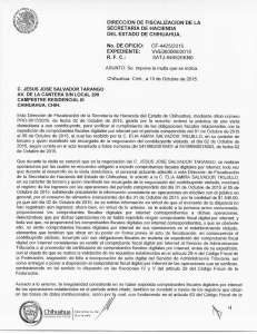 DIRECCION¡DE FISCALIZACION DE LA SECRETARIA DE