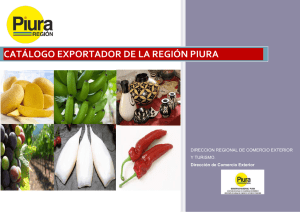 catálogo exportador de la región piura