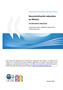 Descentralización educativa en México